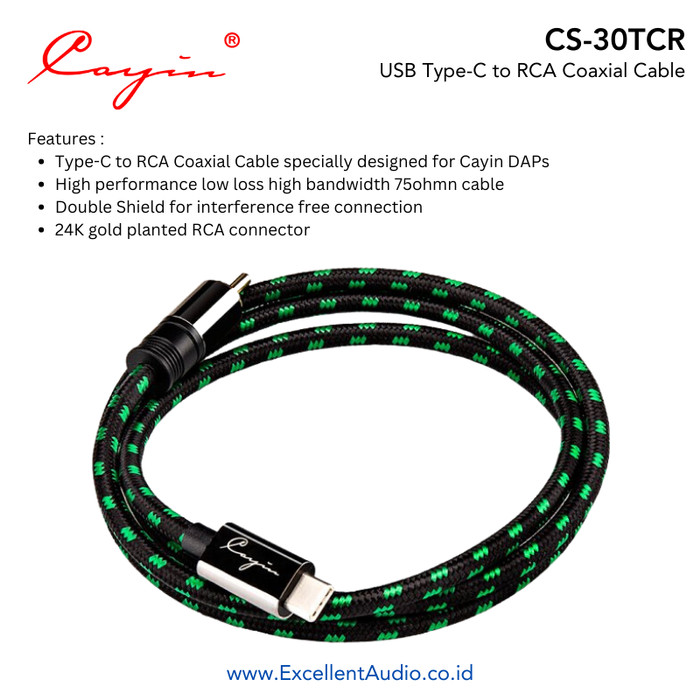 Coaxial Cable Cayin CS 30TCR / CS30TCR USB Type-C to RCA